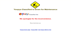 Desktop Screenshot of classified.yoopya.com