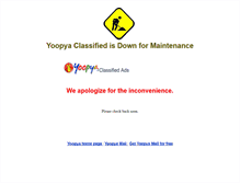 Tablet Screenshot of classified.yoopya.com
